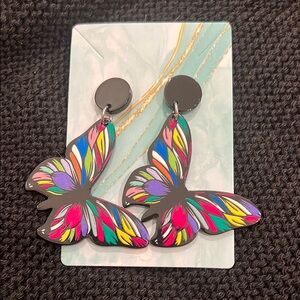 Colorful Butterfly Earrings‎